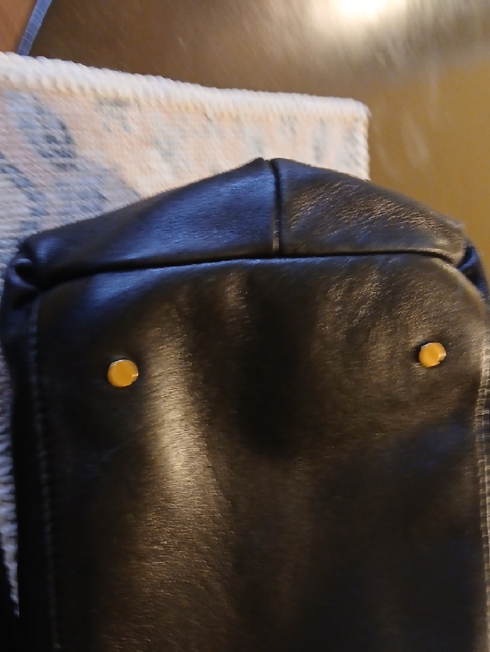 Tory Burch Black Leather Satchel with Gold Accents - Picture 9 of 11